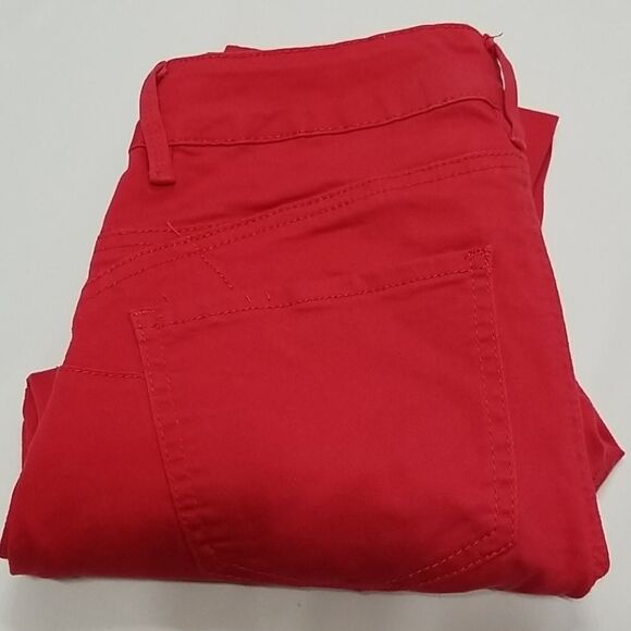 Rio Jeans Women's Size 7 Low Rise Push Up Red Ankle Jeans Your A Total Babe - Picture 8 of 9